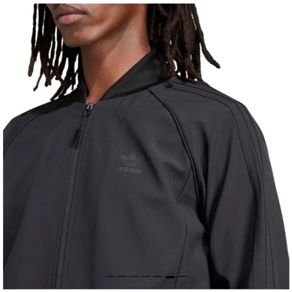 Adidas Men's Superstar Bonded Track Jacket Full Zip Black Size S NEW WITH TAGS! - Picture 4 of 5